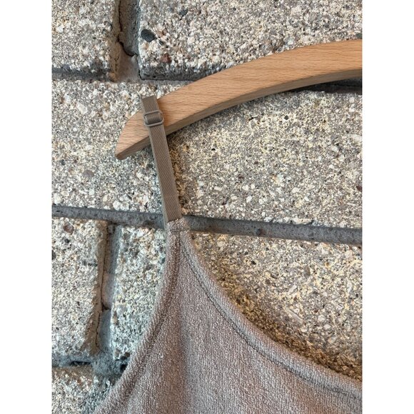 Taupe Skims Terry Cloth Slip Dress With Adjustable Straps - Picture 5 of 11
